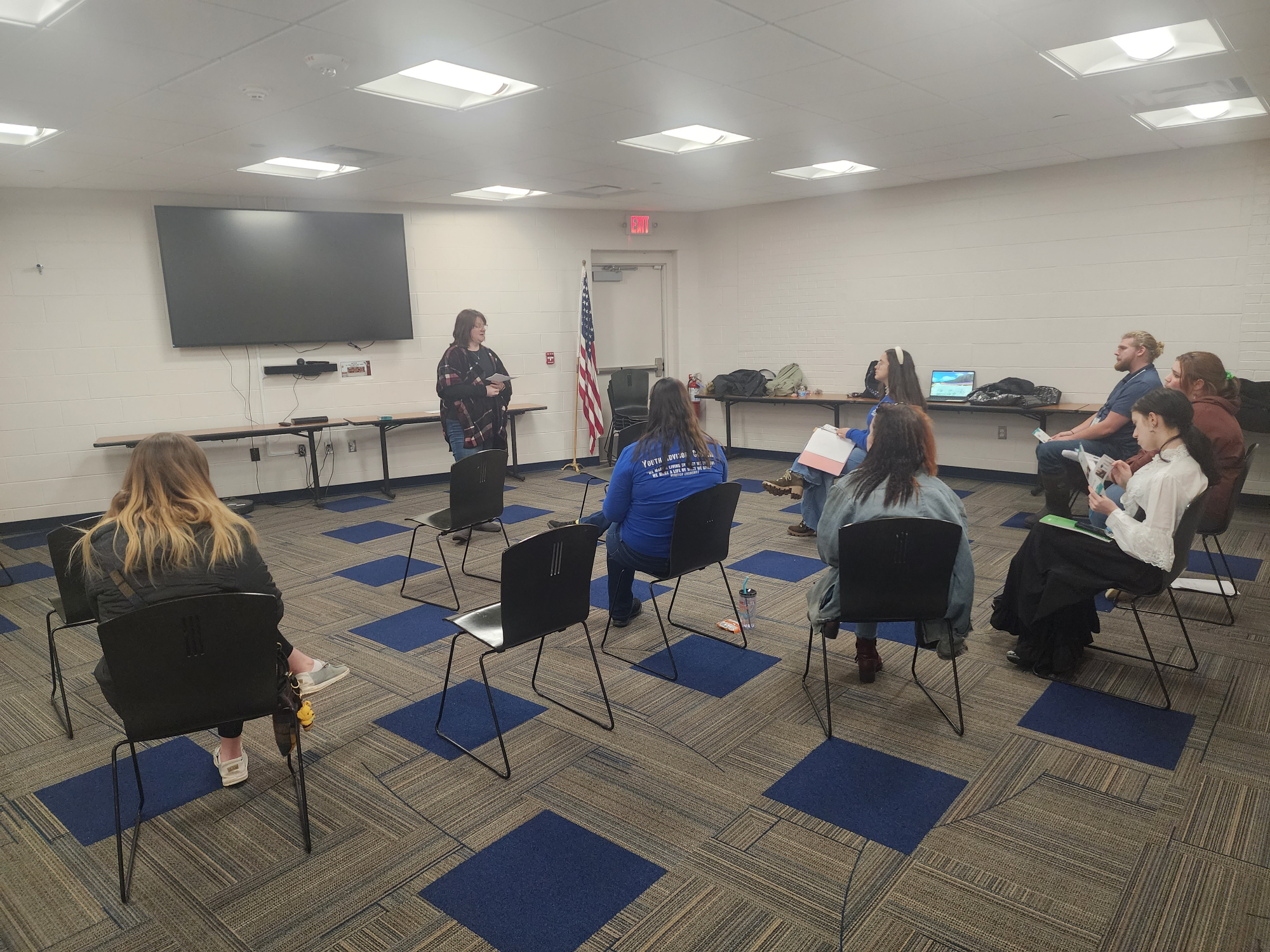 Youth Advisory Council (YAC) members from NCMCF’s Crawford County YAC gather to hear presentations from grant applicants before making their recommendations on how funding will be distributed to the applying organizations.