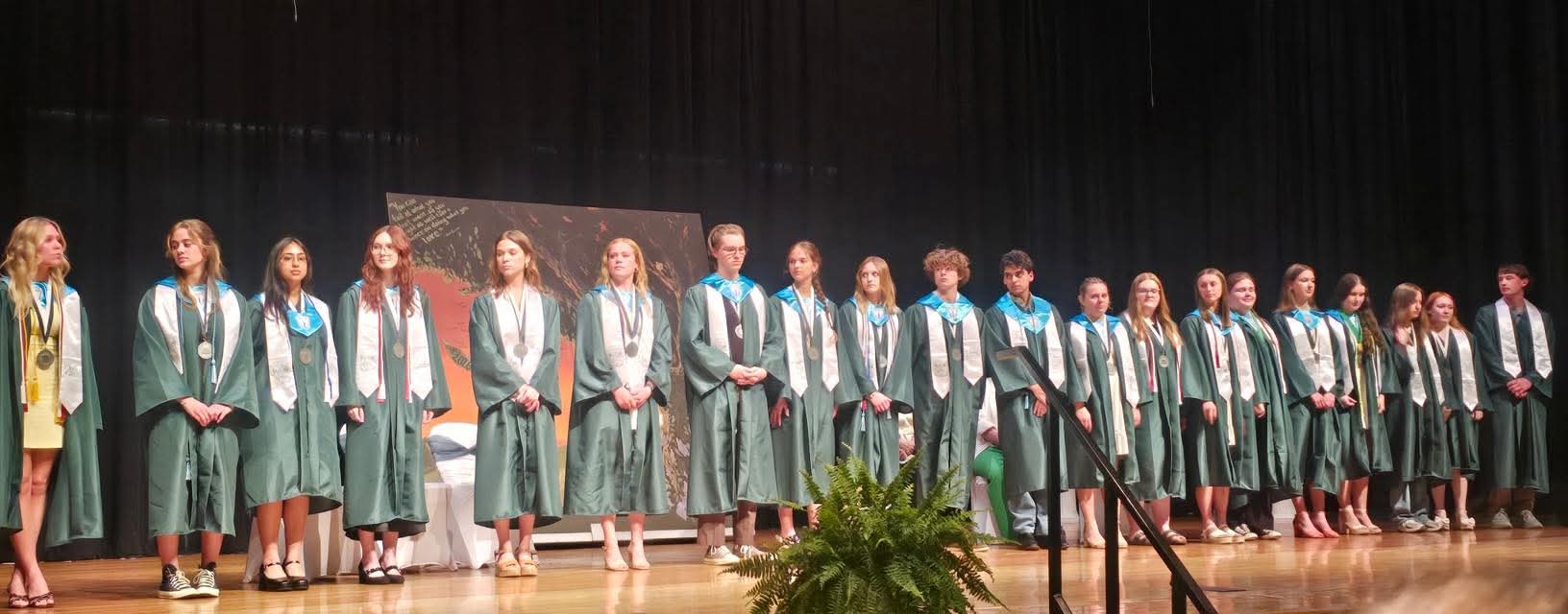 Alpena High School graduates receive CFNEM scholarships during their 2026 awards night.